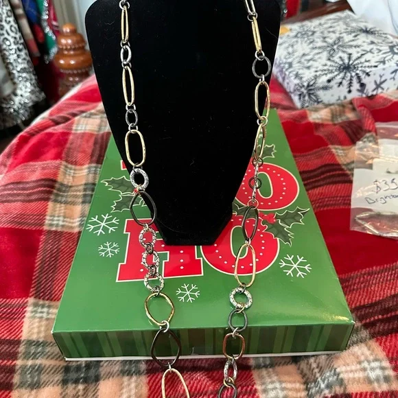 Brighton Elegant Gold and Silver Chain Necklace - Picture 2 of 5